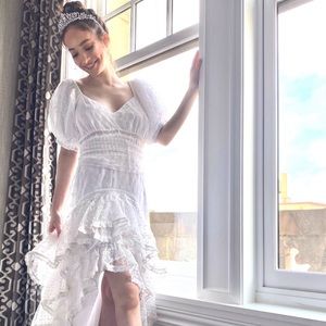 Loveshackfancy white maxi dress